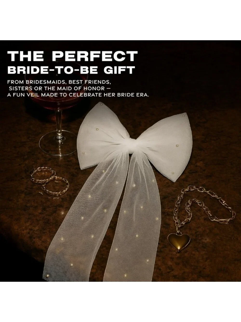 Elegant Pearl Bow Hair Clip - White | Secure Alligator Grip for Bridal